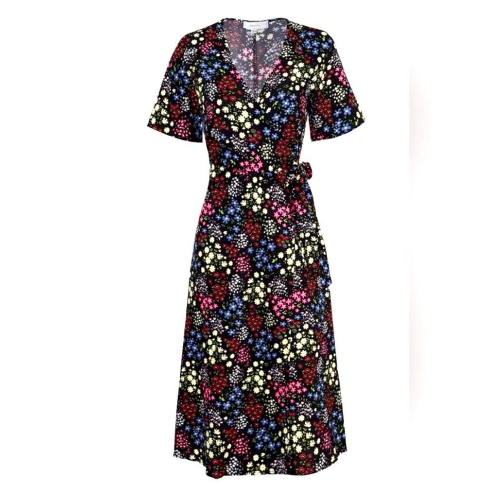 Floral wrap dress